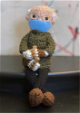 image for link to Order handmade crochet Bernie Sanders w/mittens