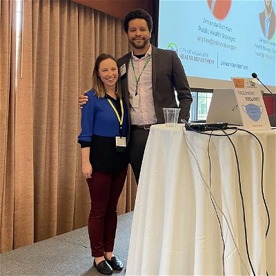 Throwback to when my colleague Amanda and I had the pleasure of presenting at Wisconsin #publichealth annual meeting. 📸@danielle.nabak