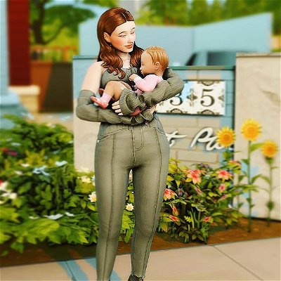Meet Poppy and her daughter Daisy 🥰 #sims4 #sims4infants