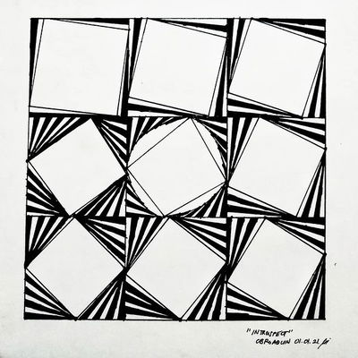 The deeper you go, the more chaotic and unreal it becomes. So what then, is the self made of? #blackandwhite #lineart #geometric #philosophy #artoftheday