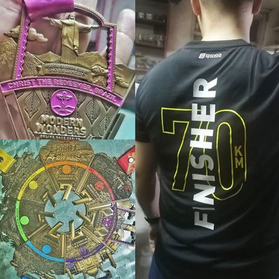 [LONG POST]

Happy to have finally lifted my lazy bum and slowly return to fitness. These past several months have taken a toll on me emotionally and physically, and I haven't been really doing well. Recently, inspired by the post of one of my colleagues back in college, supported by my "coaches" John and @jonkun.saldua, I took a leap and tried to join a virtual run so I can force myself to move more, perspire a little more, and breathe fresh air outdoors (albeit wearing a mask). Whilst battling tendonitis, muscle soreness, and many days where I have absolutely zero motivation, through the grace of God, I finished the race in 12 days. Starting with just walk, but as I gained strength, I slowly jogging, and then tried running when I can. My favourite piece in this set is the Christ the Redeemer medal - a reminder for me that in any season, He is my Way Maker, Miracle Worker, the Light in the darkness. I have walked through what I consider a "dark" chapter in my life - feeling lost, unmotivated, frustrated, and tired - but this little win has made me realise that I still have fight in me, I still have the strength to win life battles, and that God is there for me even when I feel very distant from him. As I gain more strength and motivation to improve my fitness, I'm ready to conquer more battles. 2021, bring it. I'm ready for you. #littlewins #virtualrun #dagdagkamandag2021