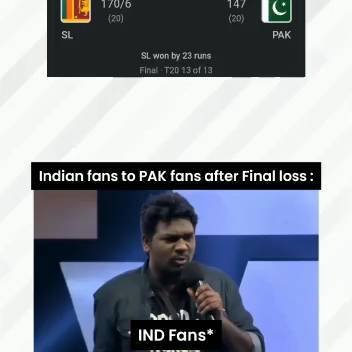 Pakistan suffered a humiliating defeat at the hands of the Sri Lankan team on Sunday night in the Asia Cup final.

Soon after, Indians took to social media to brutally troll Pakistani cricketers and add salt to their wounds. The harmless social media banter is a part of the intense cricketing rivalry, which exists between the two nations for decades.

#suryakumaryadav

#asiacup

#jaspritbumrah

#rishabhpant

#msdhoni

#rajsthanroyals #chennaisuperkings #punjabkings

#mumbaiindians #delhicapitals

#sunrisershyderabad #kolkattaknightriders

#cricketmeme #cricket #ipl #viratkohli #msdhoni #cricketmemes