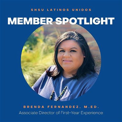 ✨MEMBER SPOTLIGHT✨
Brenda Fernandez, M.Ed.
Associate Director of First-Year Experience (@shsu_fye)

Brenda Fernandez, associate director for First-Year Experience at Sam Houston State University, has been selected as a National Association of Student Personnel Administrators (NASPA) Escaleras Institute scholar.

Fernandez is one of nearly 40 individuals selected and one of just two in the State of Texas slated to begin work for the program at California State University, Fullerton in October. This professional development institute encompasses research and mentorship and is designed for Latinx/a/o higher education professionals seeking senior level roles. 

Link to the Today@Sam article in our bio!