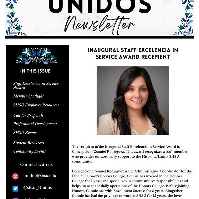 The December Issue of the Unidos Newsletter is now available! Link in bio.