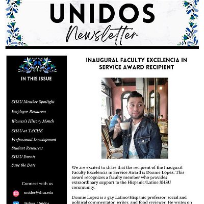 The April Issue of the Unidos Newsletter is now available! Link in bio.