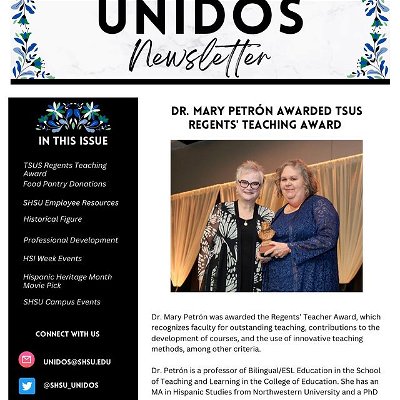 The September Unidos Newsletter is now available! Link in bio.