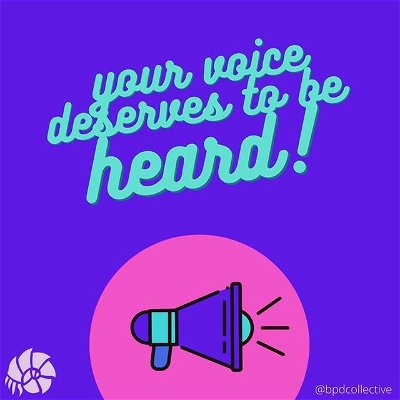 Is there anything you'd like people to know about BPD? Or do you want to share your experience with BPD? What has helped you, what has kept you down, what keeps you going. 

Your voice deserves to be heard. If you're a person with BPD and would like to share your experience, use the link in the bio. Our voices have been suppressed for way too long. It's time we speak up too.

#borderline #bpd #bpdawareness #bpdawarenessmonth #mentalhealth #mentalhealthawareness #stigmafree #mentalhealthmatters #cptsd #borderlinepersonalitydisorder #borderlinecollective #traumahealing