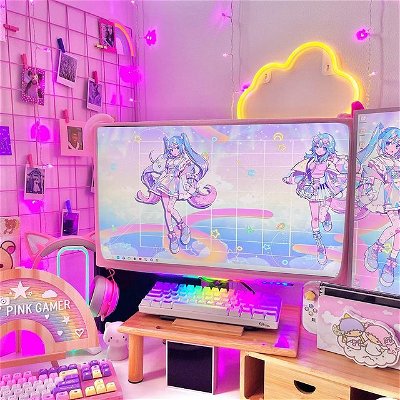Sneak peak at one of the changes that I’ve made to my setup! I’m absolutely in love with how my setup continues to evolve because let’s be honest.. when are we every truly finished with it? 😅

✨please check my website Babypinkgamer.com or my Amazon storefront www.amazon.com/shop/babypinkgamer for links!!!✨

-no reposts please!-

..₊̣̇.ෆ˟̑*̑˚̑*̑˟̑ෆ.₊̣̇.ෆ˟̑*̑˚̑*̑˟̑ෆ.₊̣̇.ෆ˟̑*̑˚̑*̑˟̑ෆ.₊̣̇.ෆ˟̑*̑˚̑*̑˟̑ෆ.₊̣̇.ෆ˟̑*̑˚̑*̑˟̑ෆ.₊̣̇..

☁️Twitch🌙
Twitch.tv/babypinkgamer

☁️Join my discord!🌙
♥Baby Pink Paradise♥
https://discord.gg/A4TvwBbsRR

☁️Amazon Storefront🌙
amazon.com/shop/babypinkgamer
(I earn a small commission if you use my links)

..₊̣̇.ෆ˟̑*̑˚̑*̑˟̑ෆ.₊̣̇.ෆ˟̑*̑˚̑*̑˟̑ෆ.₊̣̇.ෆ˟̑*̑˚̑*̑˟̑ෆ.₊̣̇.ෆ˟̑*̑˚̑*̑˟̑ෆ.₊̣̇.ෆ˟̑*̑˚̑*̑˟̑ෆ.₊̣̇..
⁣
☁️Gaming Partners🌙
❥@cheekypika
❥@shaunychu
❥@cottoncandiegaming
❥@pinkpillsgaming
❥@jesskawaiigamer
❥@_deathlykawaii
❥@maplecovemelodies
❥@me0wls

╔════════ஓ๑♡๑ஓ════════╗
#gaming #gamer #gamergirl #kawaii #cute #pinksetup #pinkaesthetic #pcgaming #pcsetup #girlgamer #gameroom #gameroomdecor #amazonfinds #setups #gamergirl #nintendo #nintendoswitch #pinknintendoswitch
╚════════ஓ๑♡๑ஓ════════╝