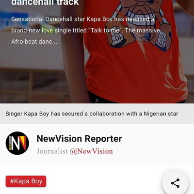 IN THE PRESS ~ THANK YOU #bukkede #mbu #newvision #bigeye #worldnews for Featuring 

Check out my Least single #talktome on all Streaming Plaforms