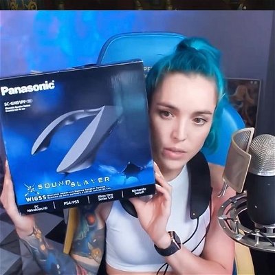 I recently showcased the @panasonicgaming.na SoundSlayer wearable immersive gaming speaker system
on stream, and I absolutely loved it! 

It’s super lightweight & comfortable; I almost forgot I was wearing them for a 4 hour long stream. The sound is very deep and immersive. I tested the RPG mode on FFXIV & the music had so many dimensions to it that I’d not noticed before. The directional audio was great playing an RPG, but I also tested the FPS mode during a few Halo games & this was even more noticeable with footsteps & gun sounds. I don’t think I’ll be able to play my Switch off stream without them anymore!

Somali also got to test them out & even she was impressed 🥰

Thank you Panasonic for letting me show my community how insane the SoundSlayer speaker system is & for ruining regular headsets for me 😂. #ad #soundslayer #panasonicgaming