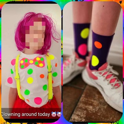 Little M is clowning around at school today with her custom t-shirt and 🧦 🤡

We're the company you can trust with all your printing needs ❣️