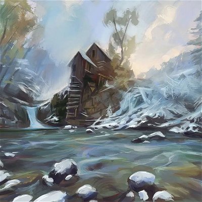 A wintery study I did as part of @abigbat 's studybuddies stream! This was fun, and took about 3 hours.

Swipe for the original photo, which is of Crystal Mill by Willa Wei (@wei_willa on flickr)

#photostudy #artstudy #winterlandscape #winterscene #clipstudiopaint #clipstudiopaintart #landscapestudy #snow #snowy #snowylandscape