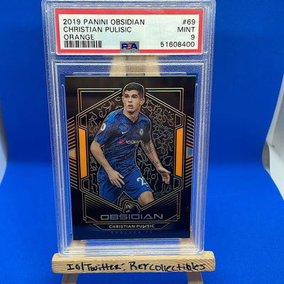 Christian “Lebron James of Soccer” Pulisic 
/35
POP 3 — 1 HIGHER
FOR SALE✅
.
.
2019 Panini Obsidian
Christian Pulisic 
Orange
.
.
Grade: @psacard 9
.
.
Manufacturer: Panini
.
.
#ReyCollects #MexiCutl #thehobby #whodoyoucollect #sportscards #topps #paniniamerica #panini #basketballcards #tradingcards #baseballcards #nba #footballcards #psa #rookiecard #mlb #nfl #cardcollector #rookie #baseball #autograph #upperdeck #cards #basketball #football #sports #sportscardsforsale #cardcollection #sportscardscollector #rookiecards