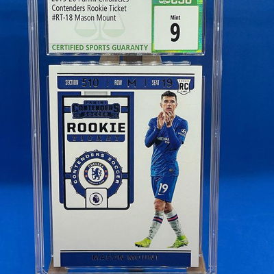 2019-2020 Panini Chronicles 
Contenders Rookie Ticket
FOR SALE✅
.
.
.
Mason Mount 
RT-18
.
Grade: @csgcards 9
.
.
Manufacturer: Panini
.
.
#ReyCollects #MexiCutl #thehobby #whodoyoucollect #sportscards #topps #paniniamerica #panini #basketballcards #tradingcards #baseballcards #nba #footballcards #psa #rookiecard #mlb #nfl #cardcollector #rookie #baseball #autograph #upperdeck #cards #basketball #football #sports #sportscardsforsale #cardcollection #sportscardscollector #rookiecards