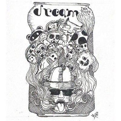 “DREAM” 

#Inktober2023 #Dream #InktoberDream #Instagram #FirstTry #Ink #Doodle #ItWasAllADream #Biggie