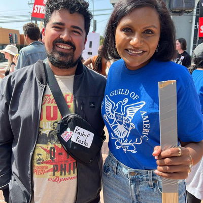 South Asians striking. Coming from 🇨🇦’s rich history of South Asian labour movements and my years working on union comms with @pointblankca, seeing solidarity in action in my own industry means the world. Thank you to @natashachandel for organizing!!! #solidarity #wga #wgastrong #wgastrike #writerssstrike @sawientertainment @southasiansent