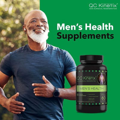 Our QC Kinetix Men’s Health supplements turbocharge your workouts and recovery from exertion or injury by providing the essential fuel your body needs. Our Men’s Health capsules provide the following benefits:

✔️Increases your energy levels
✔️Boosts stamina
✔️Supports peak performance
✔️Optimizes testosterone
✔️Stimulates libido
✔️Powers your recovery

Visit our website to shop now!