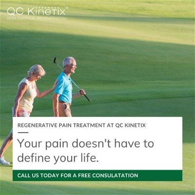 It’s that simple.
Book your free consultation today to find out if our regenerative treatments are right for you!
#QCKinetix #livepainfree #jointpain #painfree #regenerativetreatments #regenerativemedicine #paintreatment #chronicpain #livelife #freeconsultation