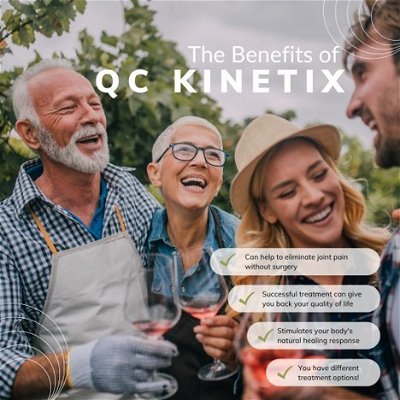 One benefit of QC Kinetix is that our treatment options stimulate your body’s natural healing response! To discuss which treatment option is right to begin your healing journey, set up a free consultation today!

#QCKinetix #livepainfree #jointpain #painfree #regenerativetreatments #regenerativemedicine #paintreatment #chronicpain #livelife #freeconsultation #benefits #treatmentbenefits