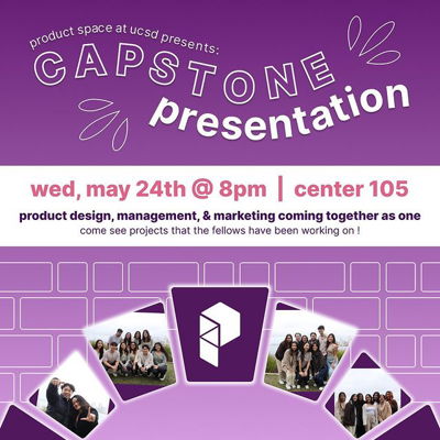 Interested in seeing what happens in the product world? 

Come to our Capstone Presentation to see all the hard work our fellows have been putting in for the past 10-weeks to change & improve a product of their choice. 
🗓️ Wednesday, May 24th @ 8pm 
📍Center 105

👉This event is OPEN TO ALL & a great opportunity to see our fellowship program in action. We hope to see you there!