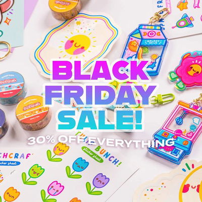 Running a Black Friday sale right nowwww!! 30% off EVERYTHING 🎉  This is my biggest sale EVER so now is the perfect time to get something 💖 This is running on my Etsy too! From now until Sunday. Have a great weekend 🌈