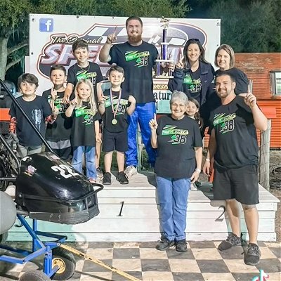 We swept the weekend at speedway park!! Little man took home the win in JR champ division & i ran with the BP/ animal class (fully built on menthol) while running a clone motor on 87 pump fuel  but still got the job done! 3rd time in the kart & 1st time at speedway park!#jrchamp #champkart #FKA #speedwaypark #KSR #ragechassis #millenniumchassis