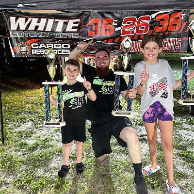 White motorsports had a dominating performance to end the 2022 summer series at Ambassador speedway winning the firecracker 40 (40 lap feature event) in the 3 division we entered in but it doesn’t stop there we also won 2 CHAMPIONSHIPS!!! Trey won the championship for Jr champ red plate in his rookie season, serenity had the most points along her competitors in Jr champ green plate but she just started racing 3 months ago so she missed 3 races of the series the rule is you can only miss 2 races so even though she had the most points after missing 3 races she was not eligible for championship awards, I took home the championship in Sr champ in my rookie season also!!! Now it’s time to get ready for the FKS state event at speedway park little man is currently leading the points with 2 races left of the series, let’s see what we can do!!!