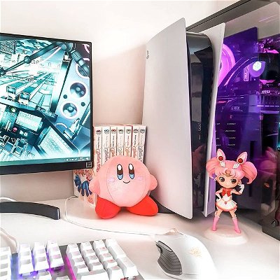 It's finally the weekend! Hope you all had a good week 🥰 I love this area of my desk, it's so nice having my PC and ps5 beside each other 🎮 
Enjoy your weekend whatever you may be doing! ☺️
-
-
-
-
-
-
-
-
-
-
-
-
-
-
Tags: 
#games #gaming #gamer #gamersunite #gamersofinstagram #gamingcommunity #girlgamer #gamergirl #kawaii #nintendoswitchlite #nintendo #kirby #sailormoon #pcgaming #pcsetup #ps5 #playstation5 #playstation 
#razergaming #keyboard #mouse #monitor #manga #game #videogames