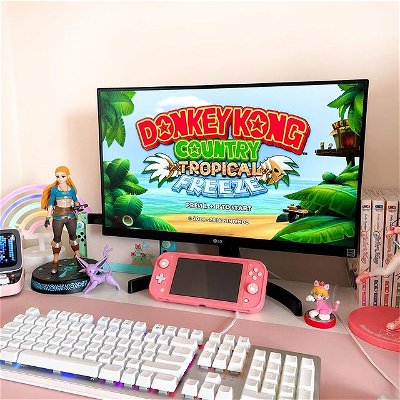 Can’t believe it took me this long to try this game but I finally caved and bought it and I’m loving it so far! Thank you @chrittergames for convincing me to get it ahah, Hope you all had a nice weekend? 💕🎮 
-
-
-
-
-
Tags:
#nintendo #gaming #games #gamer #girlgamer #pcsetup #gamingsetup #zelda #donkeykong #mario #keyboard #razergaming #nintendoswitch #switchgames
