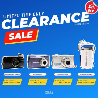 [ENDED] 📸🎉 Enjoy up to 30% off on our Clearance Sale! Snap it up before it's gone - Limited Time Only (October 12-14)! 🕒

✨ AVAILABLE FOR RESERVATION ✨

[updated] 🟢 AVAILABLE ITEMS 🟢
📷 Panasonic HX-WA20 (sale price: ₱6,499)

#bpyfnd #butipayungfilmnadevelop
#filmcamera #digitalcamera #digicam #filmcam www.bpyfnd.com