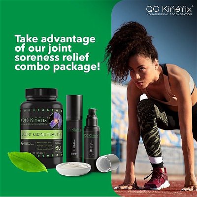 As we age, our joints naturally suffer from wear and tear. Many people turn to conventional treatments such as pain medications, steroid injections, or surgery in an attempt to relieve joint pain. But there is a better way to improve the health of your joints - naturally.

Shop our joint soreness relief and combination package on our website! Link in bio 🏃‍♀️