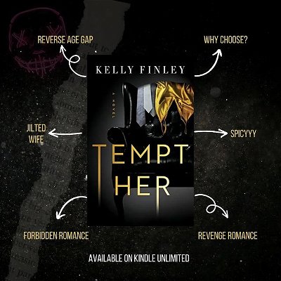 Now Available 

Tempt Her by Kelly Finley

Releases: June 27th

*ADULT
Tropes:

Why Choose (RH MMMF)

Revenge romance

Forbidden love

Crossed Swords

Alpha heroes

Jilted wife

Reverse Age Gap

Sunny vs. Grumpy

Childhood sweethearts

Amazon: https://a.co/d/hFe2yrL
Goodreads: https://www.goodreads.com/book/show/123008822-tempt-her

#TemptHer #KellyFinley #spicybooks #BookPorn #BookRelease #KU #TwistedFictionPR #steamybooks #spicyreads #romancestagram #romancereader #readromance #romancereadersofig #mustread #Romancestagrammer #romancereadersofbookstagram #romancereads #ReleaseBlitz #BookRecs #bibliophile #ReadNow #BookTour #AvailableSoon @Twistedfictionpr @kellyfinleyauthor
