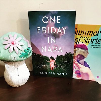 One Friday in Napa by @jenniferhamm04 . Such a great book. 4 out of 5 stars. AVAILABLE NOW!!! I urge you to check it out. Along with @booksparks and their #summerofreading before the summer ends! #SummerPopUp #onefridayinnapa #booksbooksbooks #bookstagram #booklover #booktok #booksparks #BookRecs #bookreview