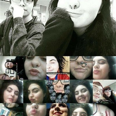 Omfg @princessraexox I found this collage from college I did for one of your birthdays wtf were we even 🤣🤣🤣🤣🤣