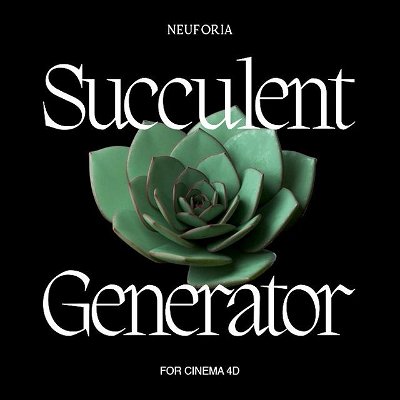 Out now! Get the Succulent Generator plugin at neuforiadesign.com. Use code “succyeah” at checkout for $5 off for the first week! Also available on Patreon. Both links are in my bio!

I’m really excited to finally share this with you all :] I’ve made a Cinema 4D plugin with 9 different succulent presets and the ability to customize each one. Please note that this plugin works with Cinema4D versions R20 and later. Hope you enjoy!

#Cinema4D #C4D #SucculentGenerator #CGArtist #3dartist