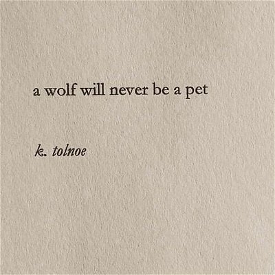 She wolf. 🐺🤎
