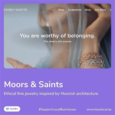 Add a piece of history to your ootd! ✨⁣
⁣
@Moorsandsaints is a fine jewelry startup 💍 with handcrafted and mesmerizing pieces inspired by Moorish Architecture 🕌.⁣
⁣
Did you know? All their materials are ethically sourced and 10% from each purchase is donated to supporting the education 📚 of young women through their partnered NGO.⁣
⁣
Check their site out at www.buylocal.ae under the 'Jewelry' category.⁣⁣⁣⁣⁣⁣⁣⁣⁣⁣
⁣⁣⁣⁣⁣⁣⁣⁣⁣
❓ ❓ ❓⁣⁣⁣⁣⁣⁣⁣⁣⁣⁣
⁣⁣⁣⁣⁣⁣⁣⁣⁣⁣
What is @buylocal.ae?⁣⁣⁣⁣⁣⁣⁣⁣⁣⁣⁣
⁣⁣⁣⁣⁣⁣⁣⁣⁣⁣
Buylocal.ae is an online directory of local eCommerce sites in the UAE; a convenient place to explore local brands in one place 🙌⁣⁣⁣.⁣⁣⁣⁣
⁣⁣
