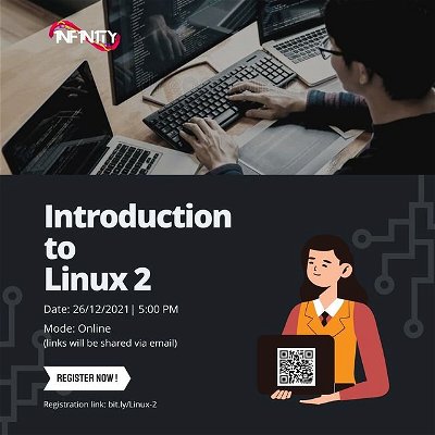Here comes the second session for Introduction to linux..
Join us on Sunday 5pm to learn more about linux
Link in bio