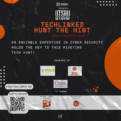 There will always be hordes of people searching for the treasure, but only the brightest will be able to perceive that the true prize is our safety and security. Don your thinking caps as it is time for an adventure!

#sastra #daksh #utsav #intraclg #techfest #techevent #treasurehunt