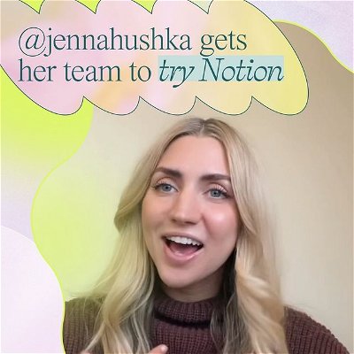 legend has it that Jess is still looking for that project outline 🫠…thank god for @jennahushka ❤️ now the whole team is on @notionhq and all their meeting notes, project outlines, agendas, and task lists can stay in one convenient place (aka not on the fridge 🙅🏻‍♀️).

hit the link in bio to get your team on #notion for free!
