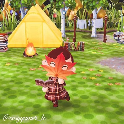 Yahaha! You found me!

{this is a free gift from Nintendo in Pocket Camp and it makes me wish you could customise the Leaf Mask in New Horizons because I love the red version!}

#nintendoswitch #nintendoswitchlite #cosygames #cosygamer #cozygames #cozygamer #cosygaming #cozygaming #cosygamingcommunity #cozygamingcommunity #acnh #animalcrossingnewhorizons #newhorizons #animalcrossing  #cottagecore #forestcore #countrysidecore #acnhpanem #cosylife #cosylifestyle #acnhpanem #acnhcommunity #pocketcamp #acpc #animalcrossingpocketcamp #korokmask #leafmask #autumn
