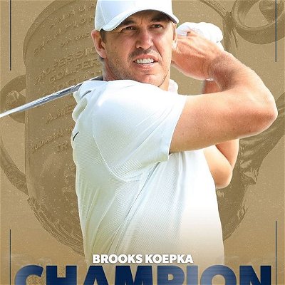 Congratulations to @bkoepka on winning this weeks #pgachampionship ⛳️🏆 @pgatour 
.
.
.
#pgachampionship #champion #golf #golflife #brookskoepka #congratulations