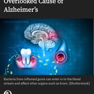 An Important and Overlooked Cause of Alzheimer's Disease. #AlkalineECLECTIC #alzheimers #themoreyouknow #healthiswealth