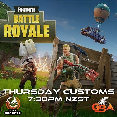 The winner of tonight's Thursday Tourney will be gifted a skin of their choice from the item shop! 

Use 'GBA' in the item shop!

Register below: 
https://www.challengermode.com/s/GBA/tournaments/7ec89e66-cfc8-49ca-d4d6-08da79feaff7
>
>
#EpicAmbassador #GBAesports #Fortnite #FortniteOCE #fortnitebr #fortnitecommunity