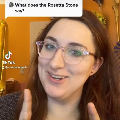 What does the Rosetta Stone say?
.
.
.

#melissaindenile #egypt #egyptology #egyptian #egyptians #egyptologist #ancientegypt #ancientegyptian #ancientegyptians #egyptomania #egyptianlangauge #ancientegyptianlanguage #hieroglyphs #hieratic #demotic #greek #rosettastone #jeanfrancoischampollion #champollion #thomasyoung