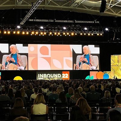 Very neat to hear Jane Goodall today @inbound!