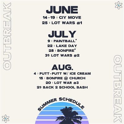 SUMMER IS ALMOST HERE! Mark these down on a calendar! 

How many events are you coming too? 

Which ones seem most interesting to you? Drop a comment below ⬇️