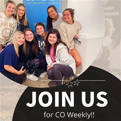 TONIGHT🚨🚨

Our second CO Weekly meeting of the semester is happening tonight at 7:30 in the Roundhouse!! Bring your friends!! It is going to be AWESOME! We are so excited to see everyone there!!