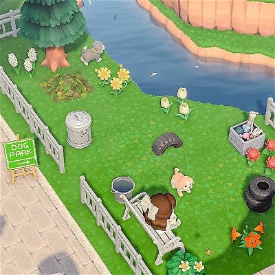 I woof spending time at the dog park🐶

I had this empty area and decided it would be the perfect spot for a dog park. A dog park we take our dog to has a river along it like this so dogs can run and swim in it so I thought it worked perfectly. 

#animalcrossing #animalcrossingnewhorizons #animalcrossingcommunity #animalcrossinginspo #acnh #acnhcommunity #nookspiration #acnhideas #cozygamer #cozygames #cozygamingcommunity #acnhinspo #acnhcitycore