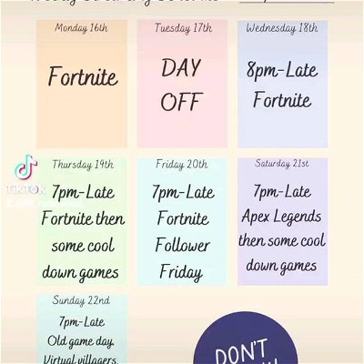 Streaming Schedule for the rest of the week. Check my page out www.facebook.com/RaraGamezz 🎮🔥💙 #ocegamergirls #FBRaraGamez #gamingvideocreator #schedule @ocegamergirls